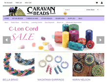 Tablet Screenshot of caravanbeads.com